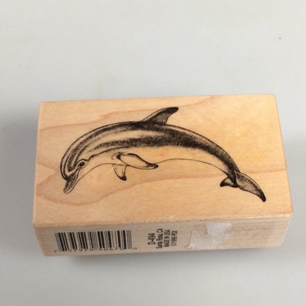 PSX Dolphin Rubber Stamp bottlenose dolphin stamp